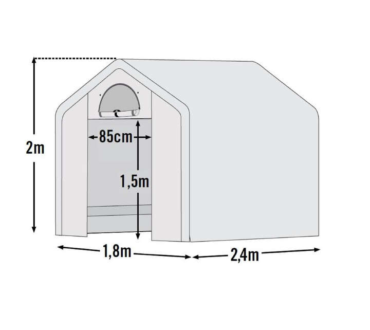 ShelterLogic Gewächshaus mit Regal